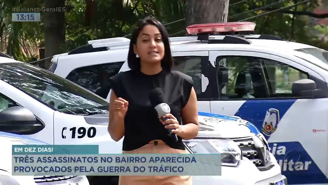 Três assassinatos no bairro Aparecida provocados pela guerra do tráfico