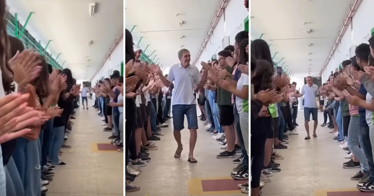 Luciano Huck posta vídeo de Ifes, no ES, em despedida de professor aposentado: "Merece"