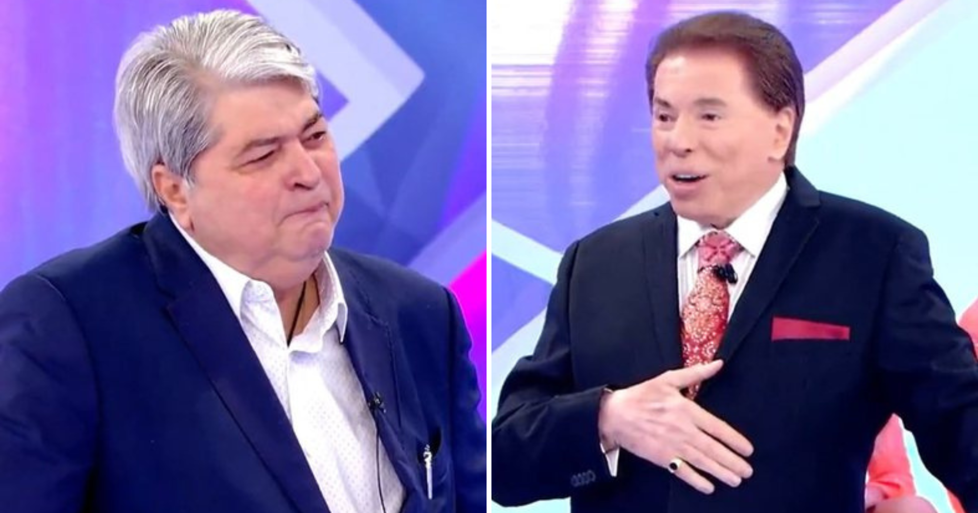 Datena cai no choro após revelações de Silvio Santos: "Jamais pensei"