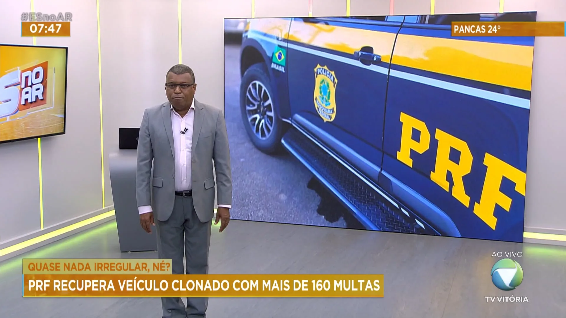 PRF recupera veículo clonado com mais de 160 multas