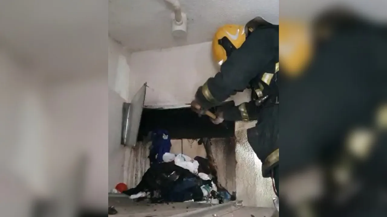 VÍDEO | Incêndio atinge prédio em Guarapari