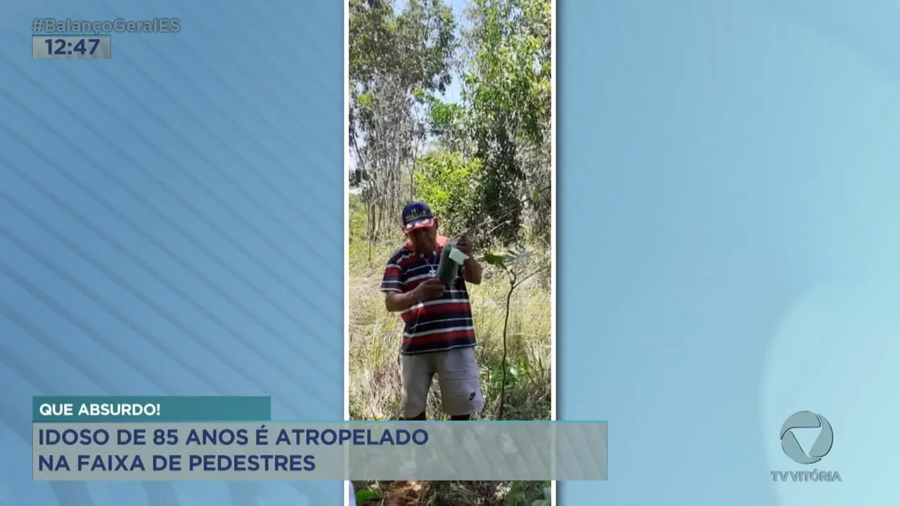 Idoso de 85 anos é atropelado na faixa de pedestres em Vila Velha