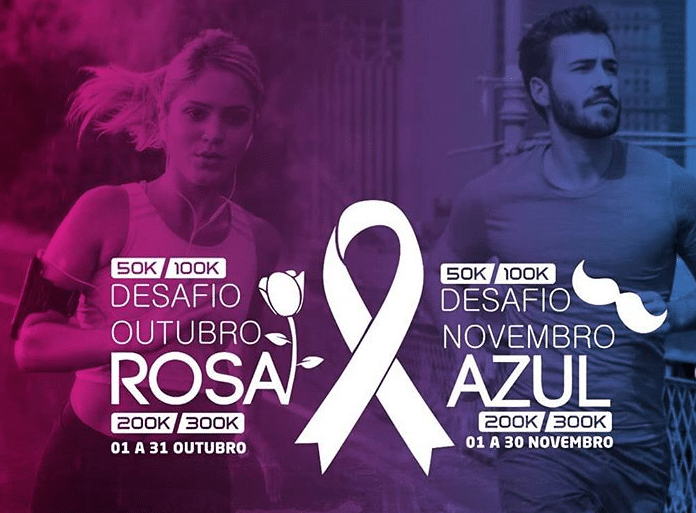 Inscrições abertas para Desafios Outubro Rosa e Novembro Azul