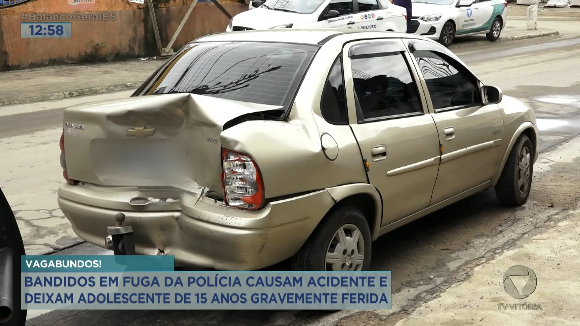 Adolescente tem fratura exposta após ser atropelada por criminosos em fuga em Cariacica