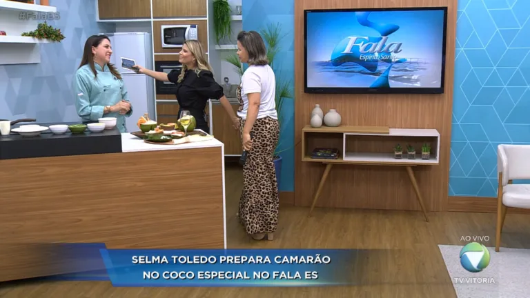 Espaço Gourmet: Camarão no Coco