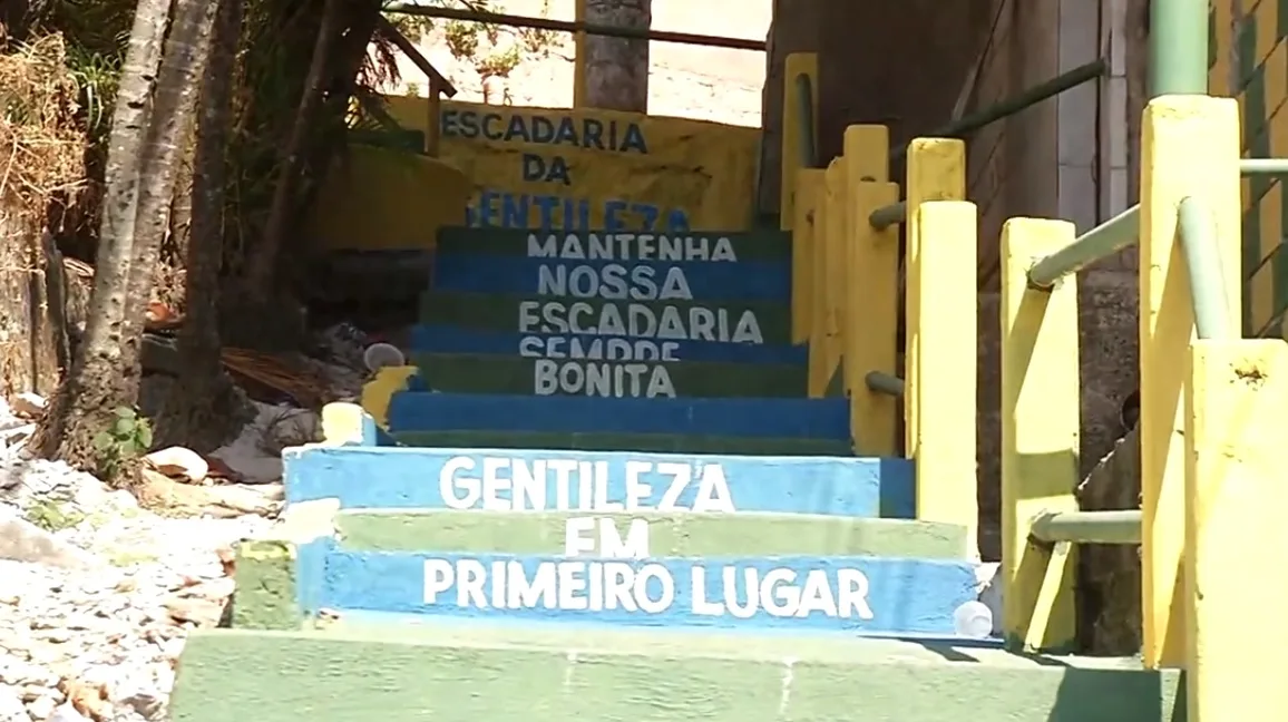 VÍDEO | Após obras, veja como ficou a Escadaria da Gentileza, em Vitória