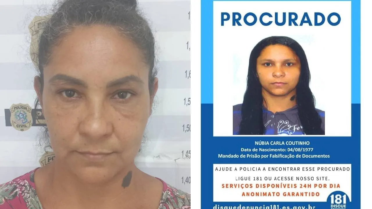 Mulher na lista dos mais procurados de João Neiva é presa na Serra