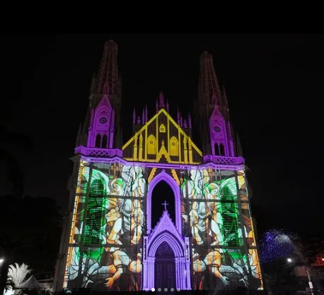 Em comemoração ao aniversário de Vitória, Catedral recebe show de luzes e atrações culturais