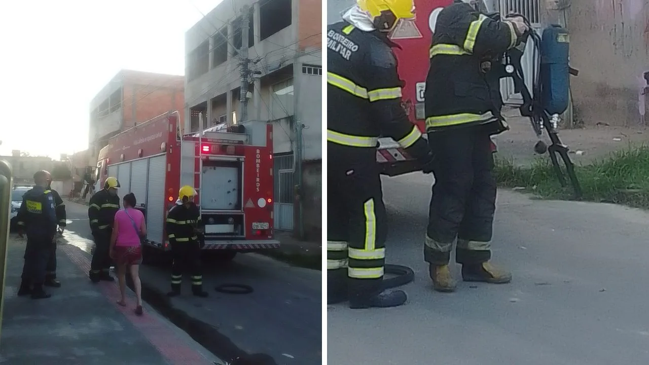 VÍDEO | Casa de suspeita de matar vizinho na Serra é incendiada