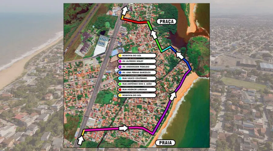 ​Barra do Jucu terá rua interditada. Veja mudanças no trânsito