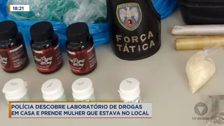 Polícia fecha laboratório de drogas em Vila Velha