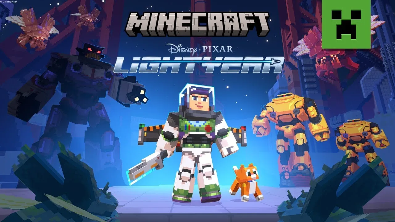 Minecraft revela DLC de Lightyear, novo filme da Disney e Pixar.