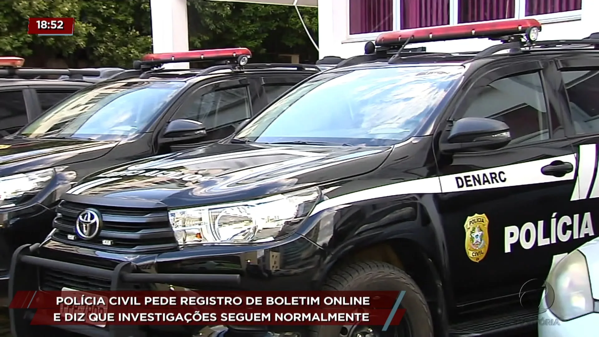 Polícia civil pede para população registrar boletim online