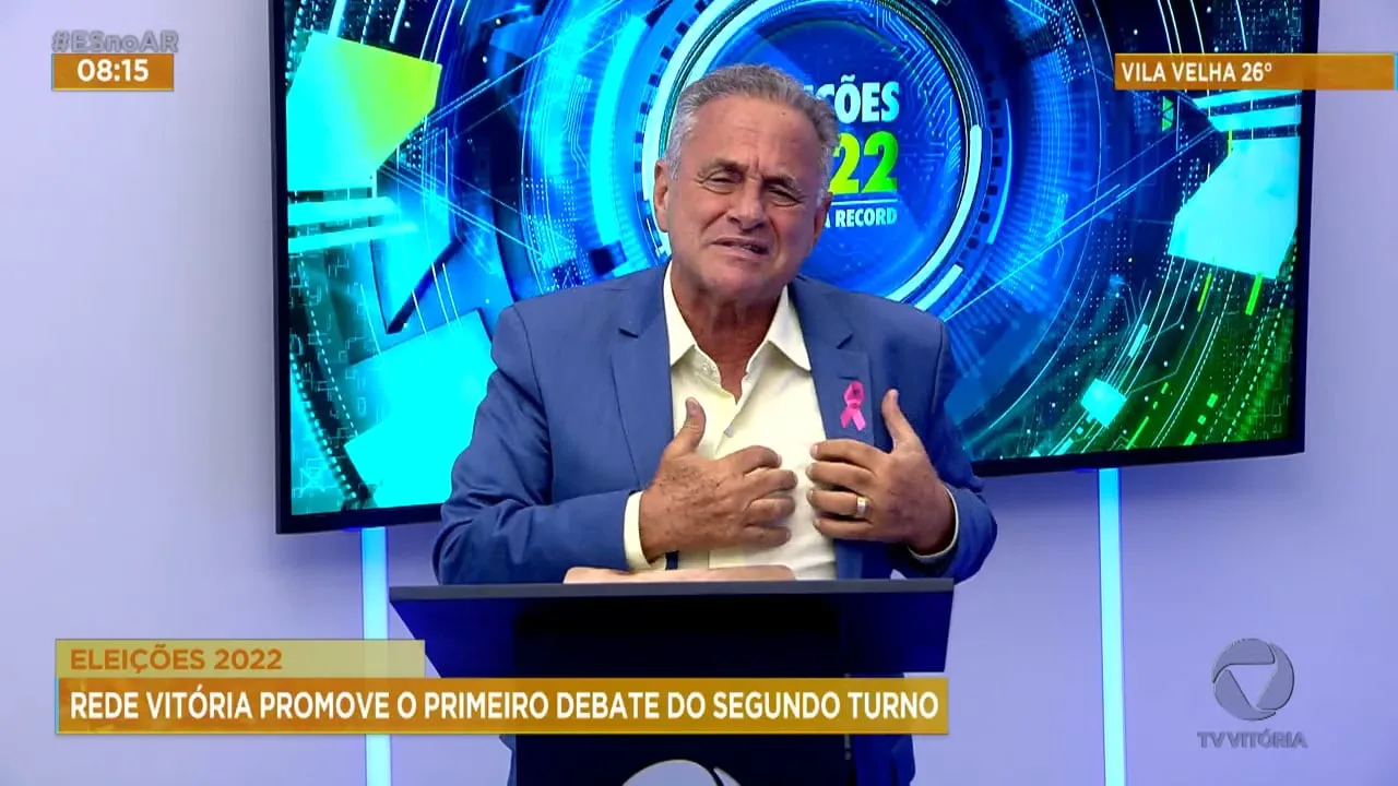 Eleições 2022: Rede Vitória promove debate no segundo turno