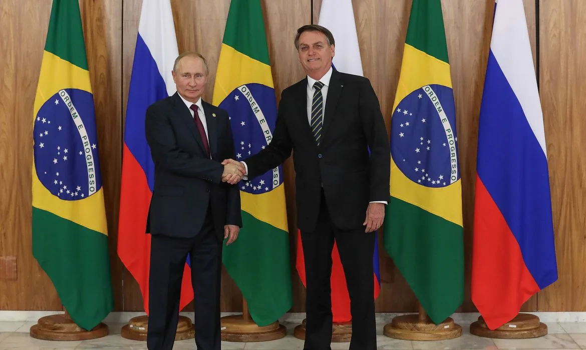 (Brasília – DF, 14/11/2019) Encontro com o Presidente da Federação da Rússia, Vladmir Putin.nFoto: Marcos Corrêa/PR