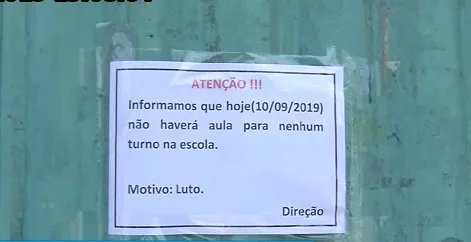 Escola de Cariacica mantém suspensão de aulas por luto; testemunhas dizem que 'ordem' partiu de criminosos