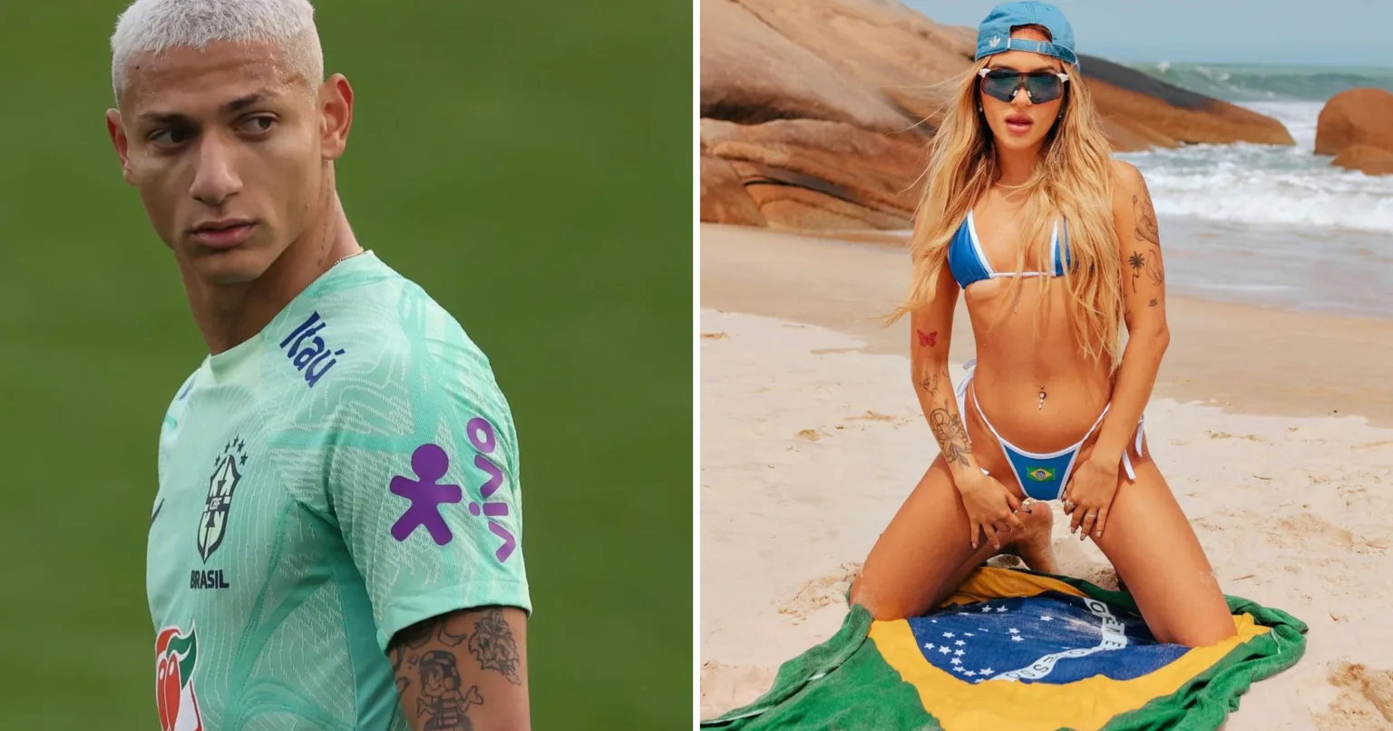 Capixaba Richarlison dispensa loira gata e vai solteiro à Copa no Catar: "Falando sozinha"