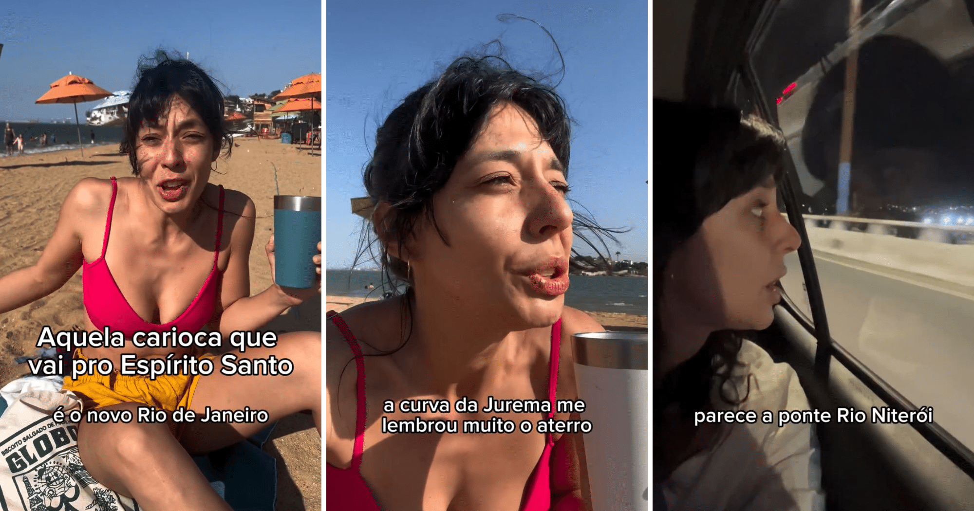 Vídeo que viralizou diz que o ES é o novo RJ: "Ilha do Boi é igual ao Leblon" (Foto: Reprodução/Instagram @malhassaum)