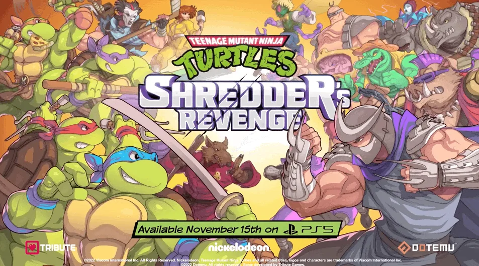 Teenage Mutant Ninja Turtles: Shredder’s Revenge para PS5 no dia 15