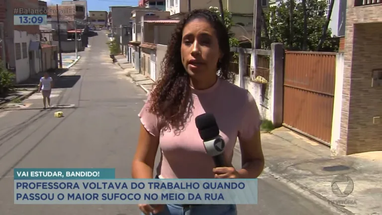 Professora voltava do trabalho quando passou o maior sufoco no meio da rua