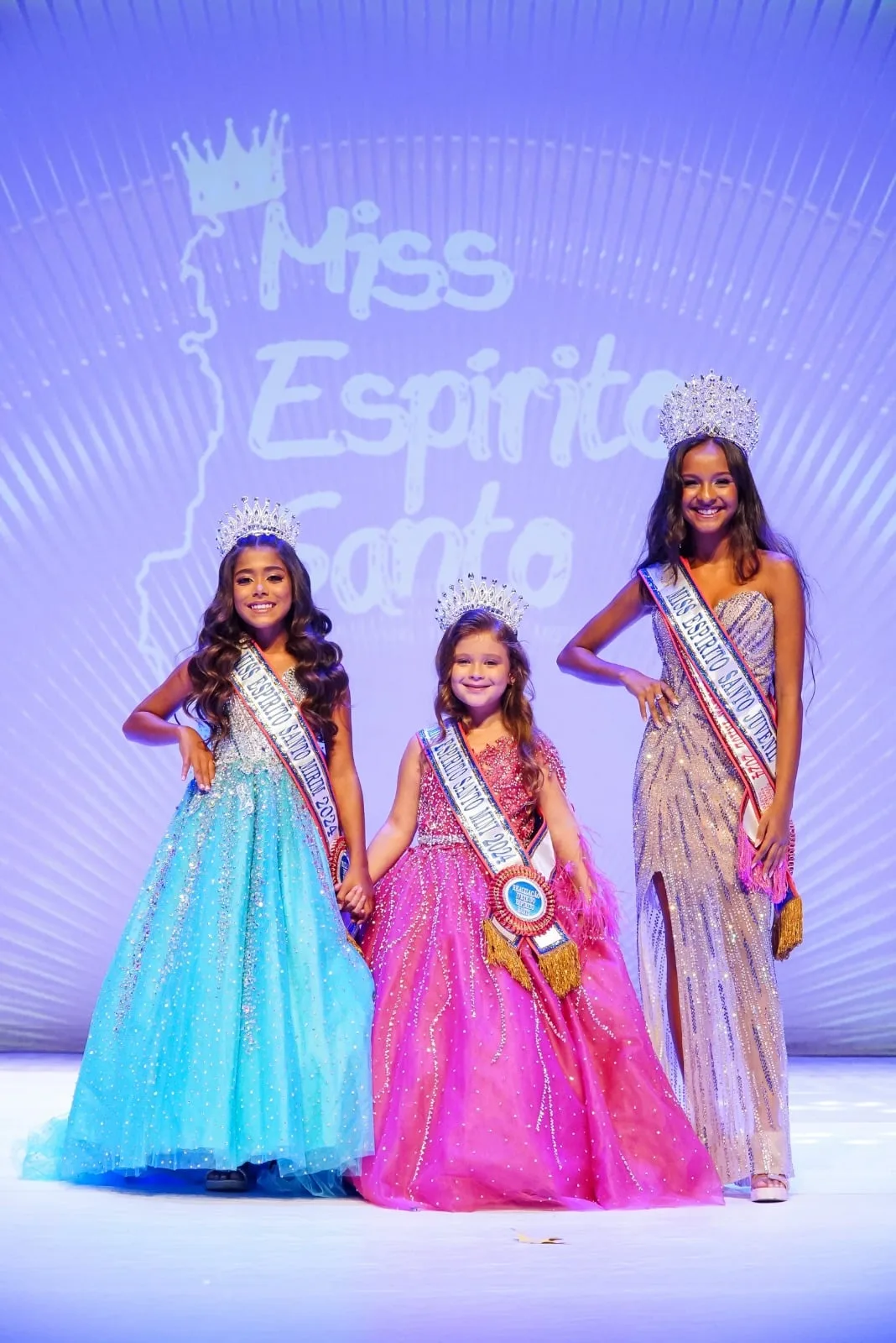 Veja fotos das eleitas Miss ES Mini, Mirim, Juvenil e Teen 2024 (Foto: TH Promoções Artísticas/Divulgação)