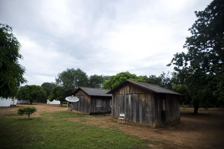 Brasnorte, MT, Brasil: Aldeia da terra indígena Manoki próxima ao município de Brasnorte, noroeste do Mato Grosso. (Foto: Marcelo Camargo/Agência Brasil)