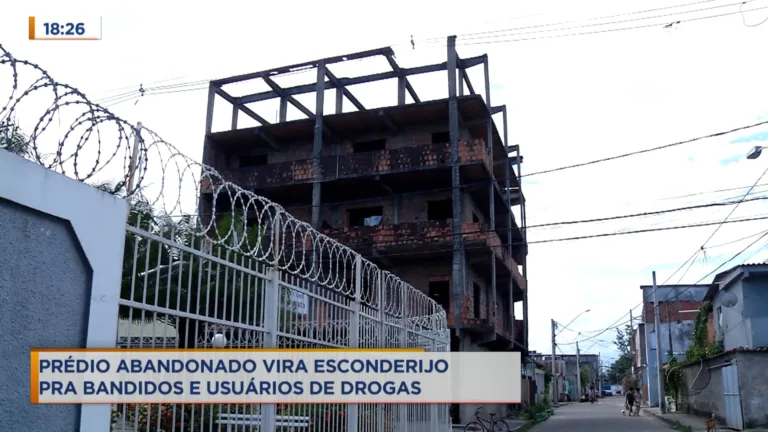 Prédio abandonado vira esconderijo de bandidos