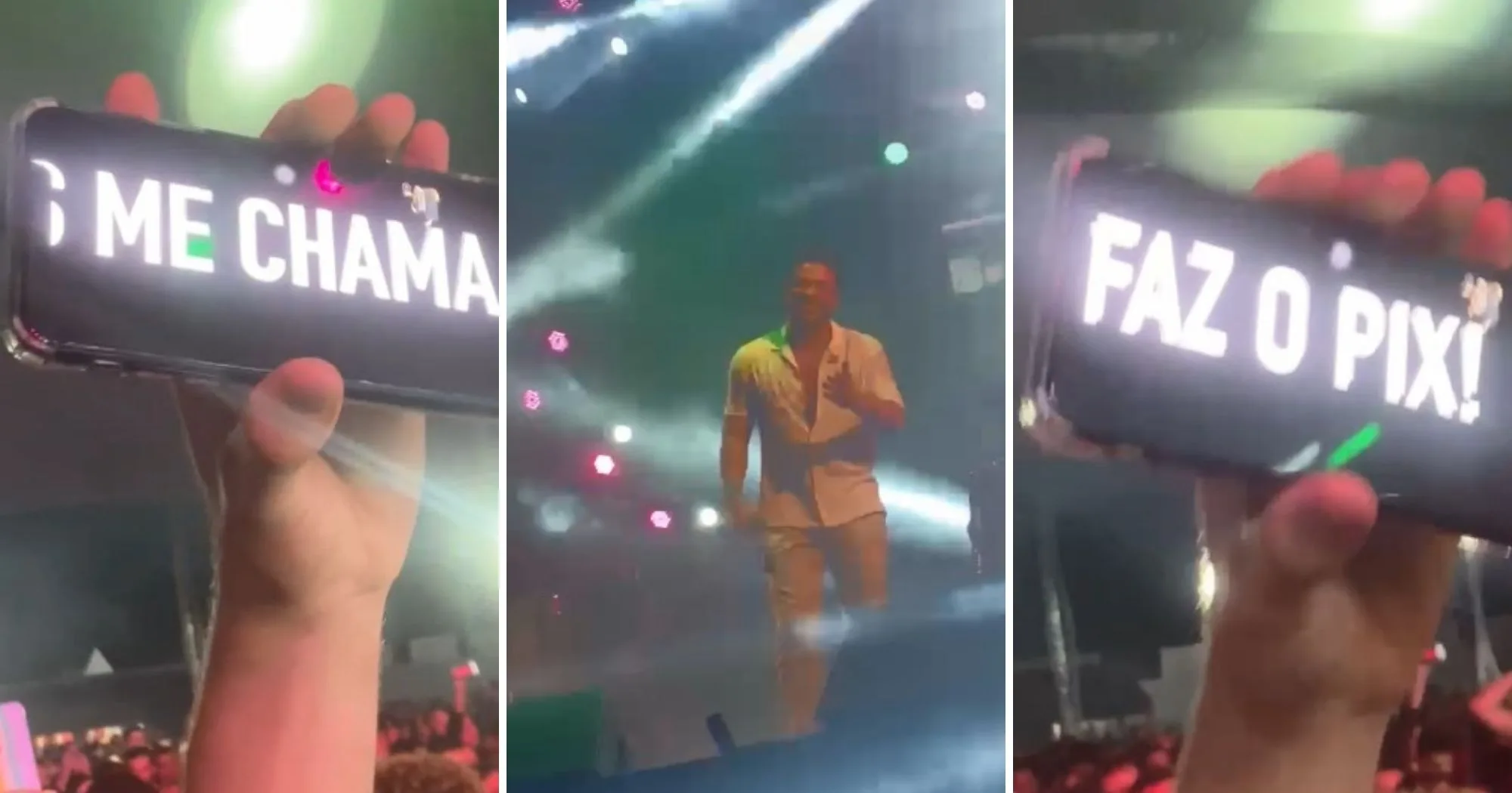 Fã para show de Wesley Safadão no ES: "Me chama de Mileide e faz o Pix"