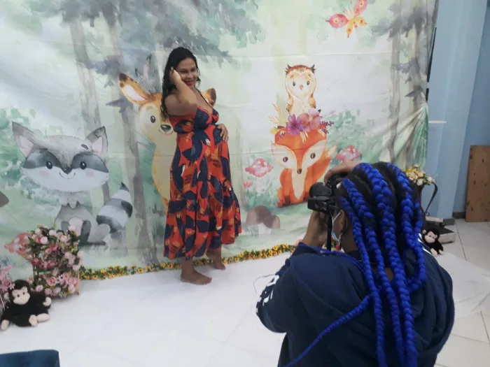 Unidade de Saúde do bairro Bonfim promove sessão de fotos para gestantes