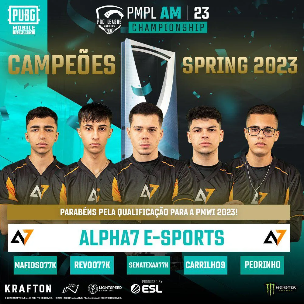 Alpha7 vence a PUBG MOBILE Pro League Americas Championship Spring 2023