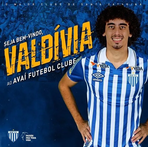 Técnico do Avaí revela renovação do meia Valdívia, ex-Inter e Vasco, com o clube