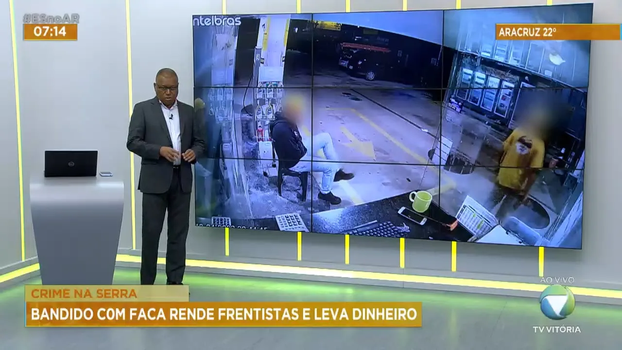 Bandido rende frentistas e leva dinheiro