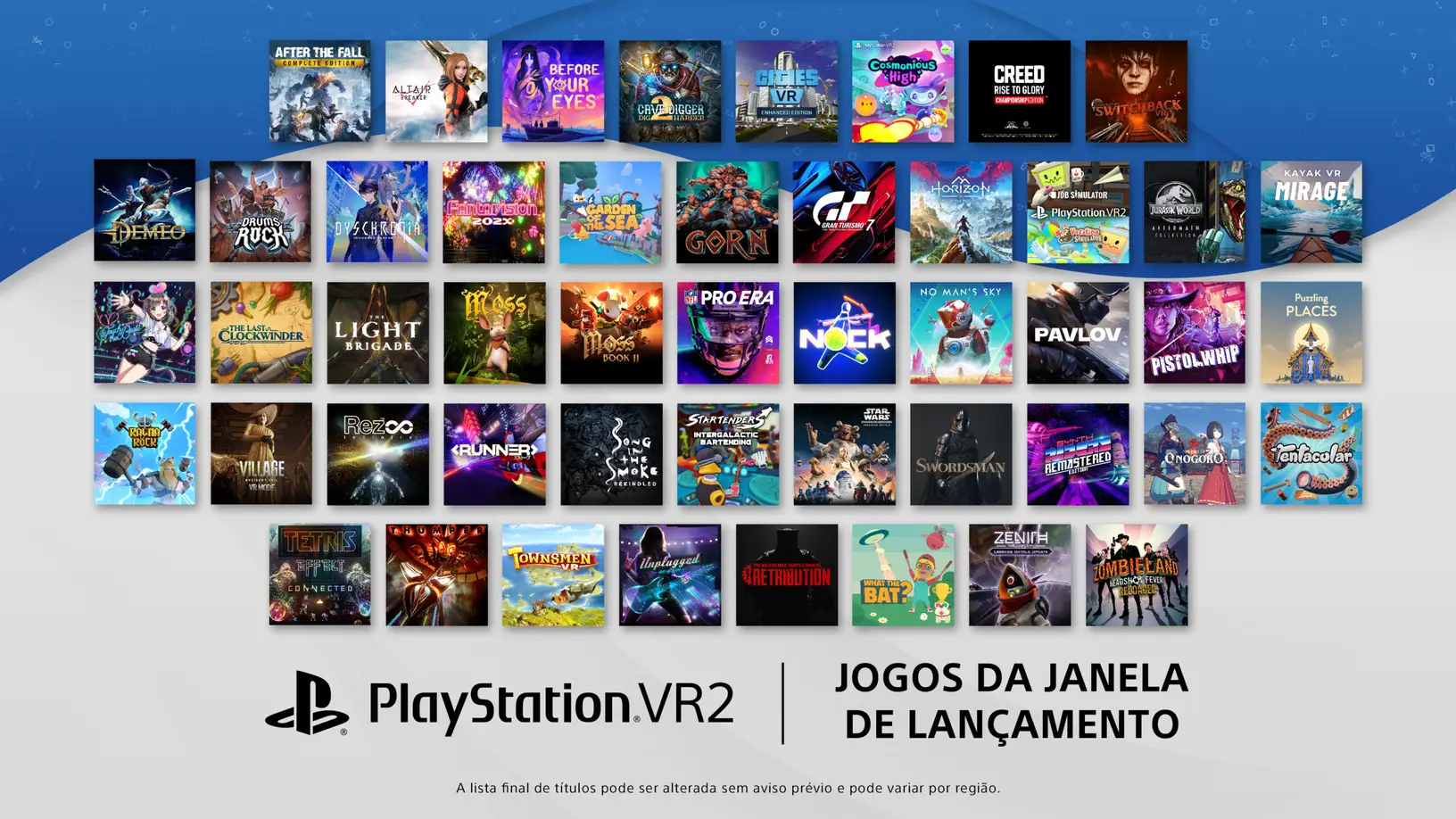 PlayStation anuncia mais dez novos jogos de realidade virtual