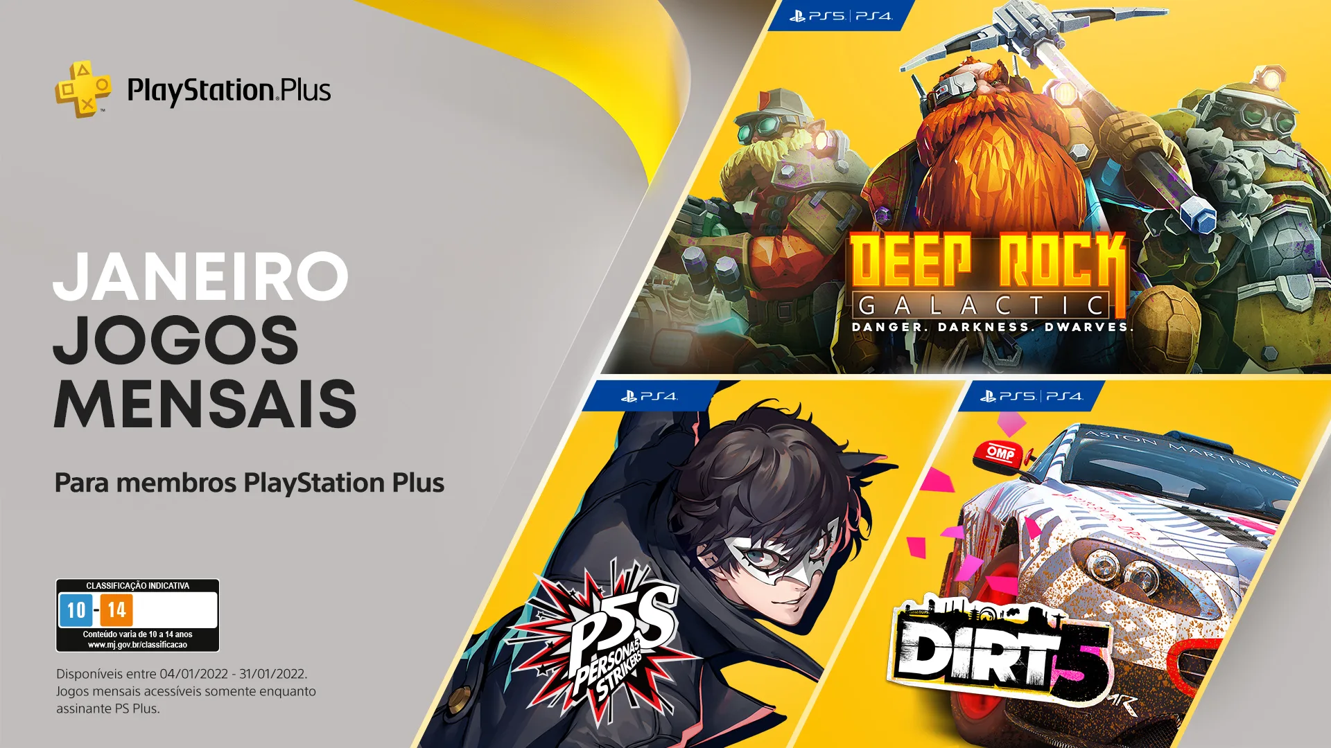 Rumor confirmado: jogos da PSN Plus de Janeiro de 2022