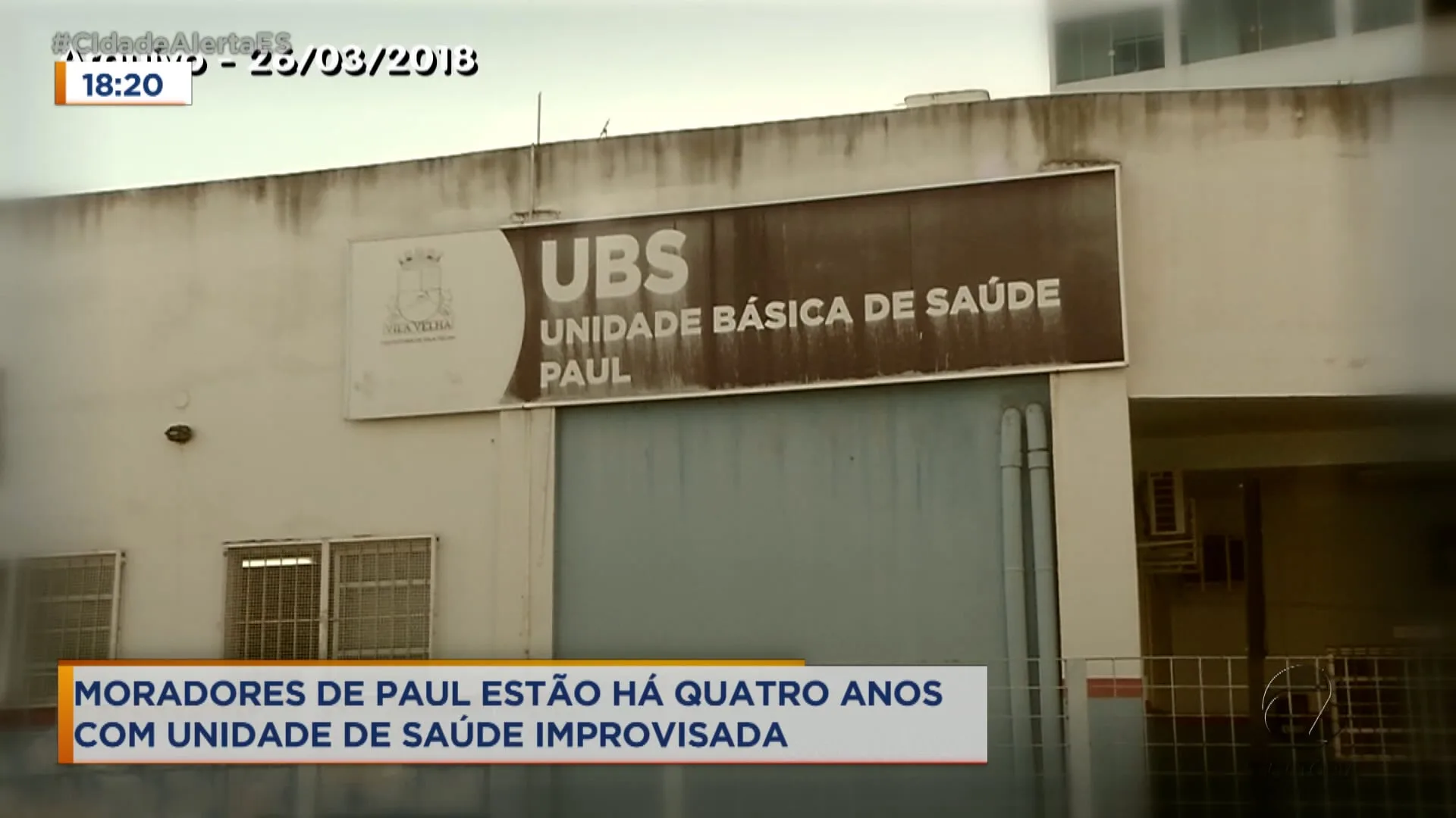 Quaro anos com unidade de saúde improvisada