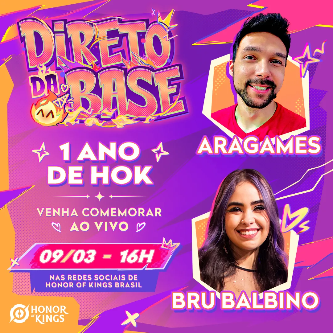 Honor of Kings comemora o primeiro aniversário no Brasil com live para a comunidade