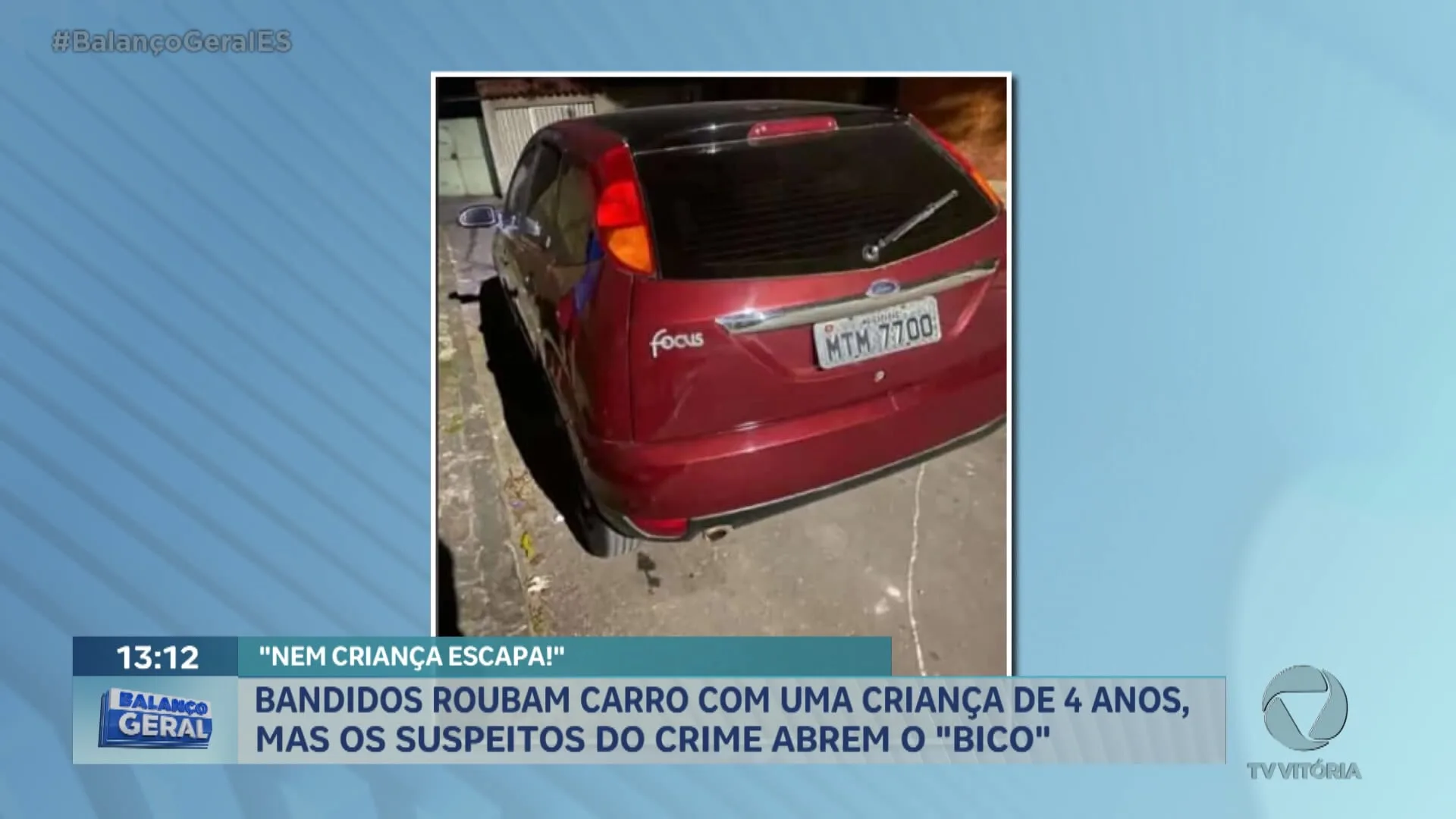 Carro é roubado com criança de 4 anos dentro