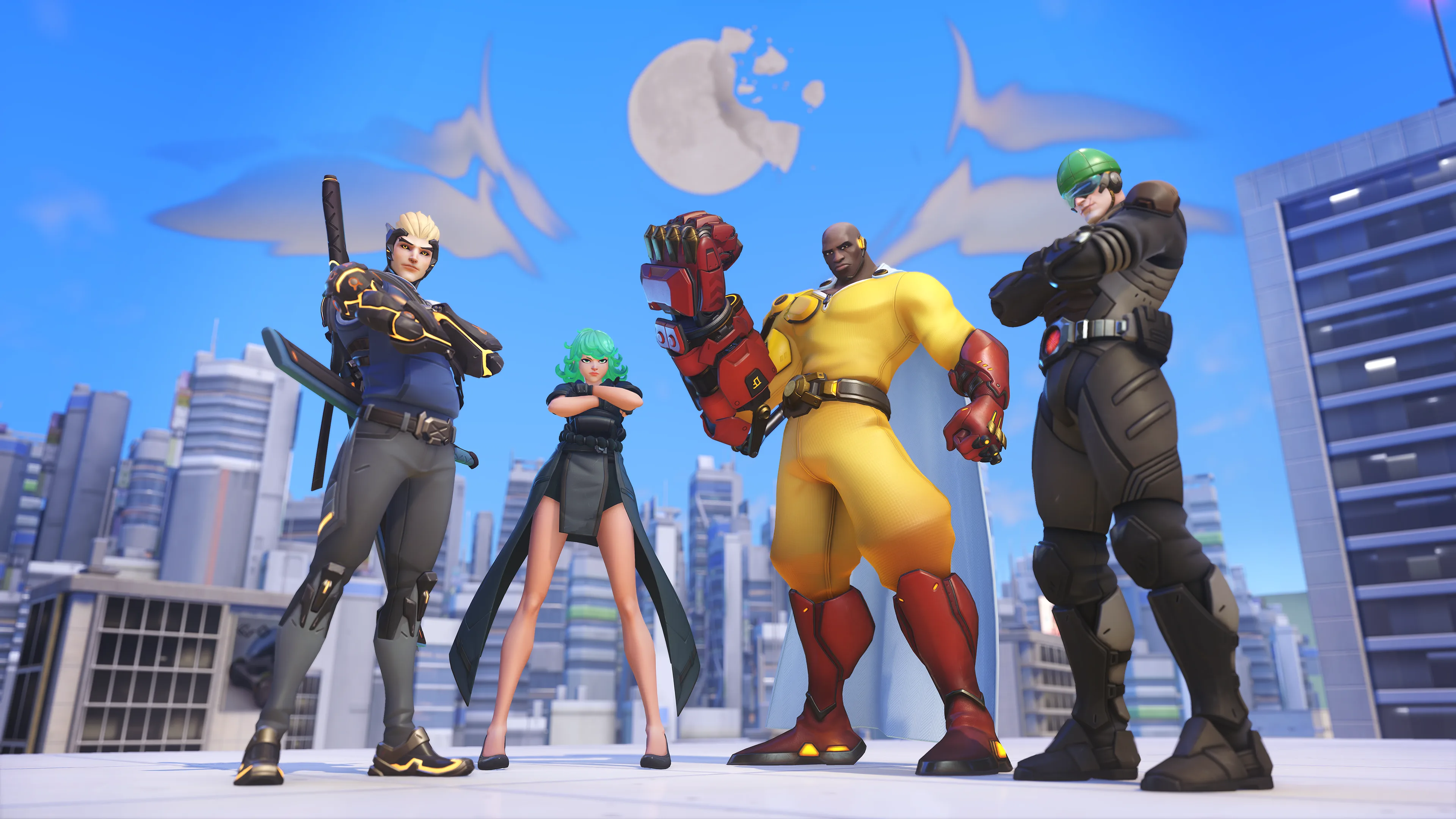 Collab em Overwatch 2 traz heróis de One Punch Man para a batalha