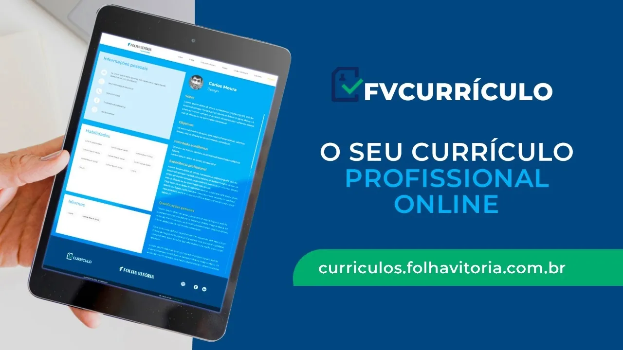 FV Currículos: plataforma ajuda a elaborar o seu currículo profissional online. Saiba mais!