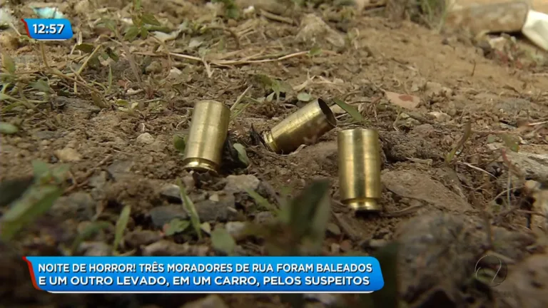 Três moradores de rua foram baleados em Cariacica