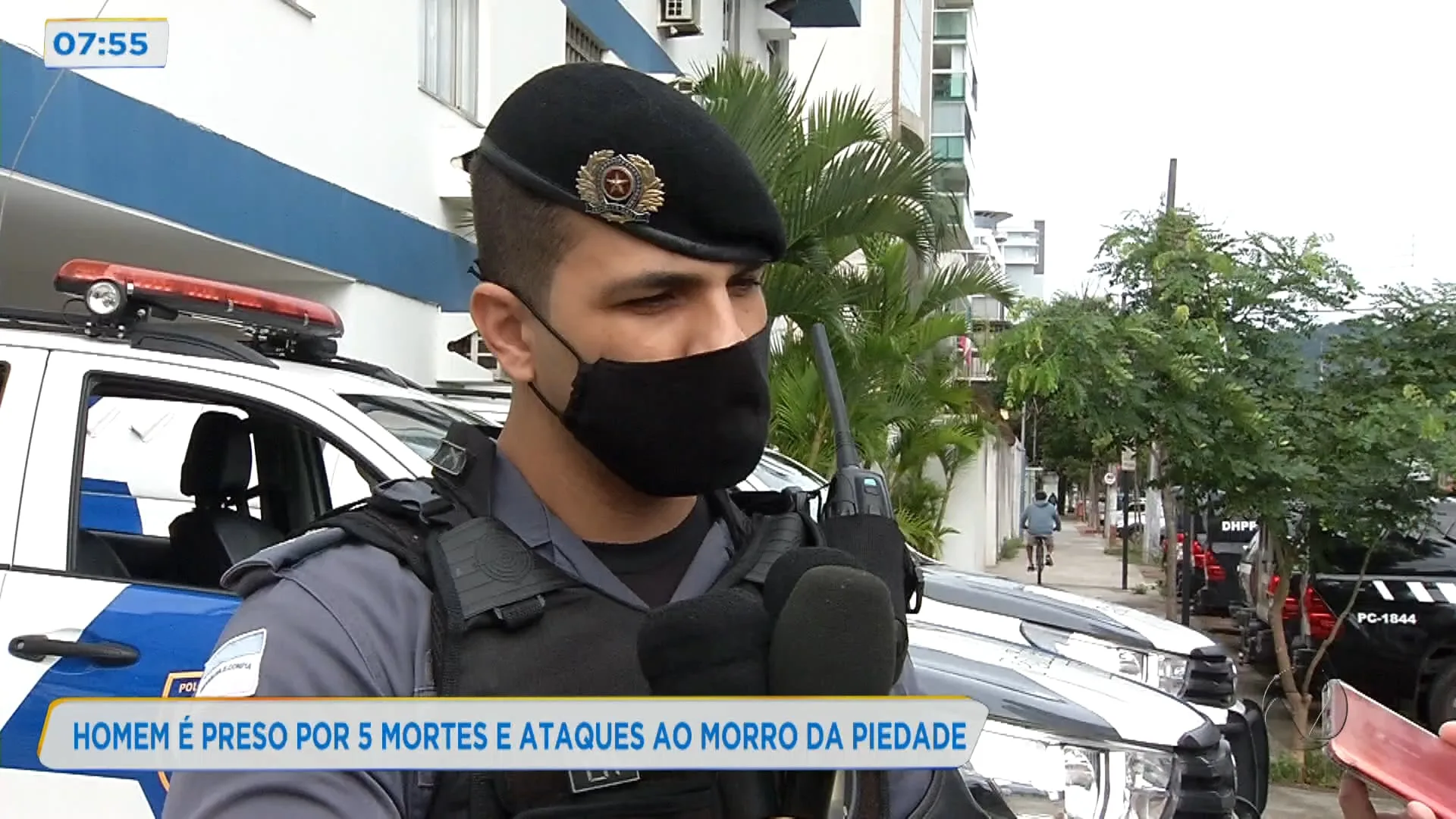 Homem é preso por 5 mortes e ataques ao morro da Piedade