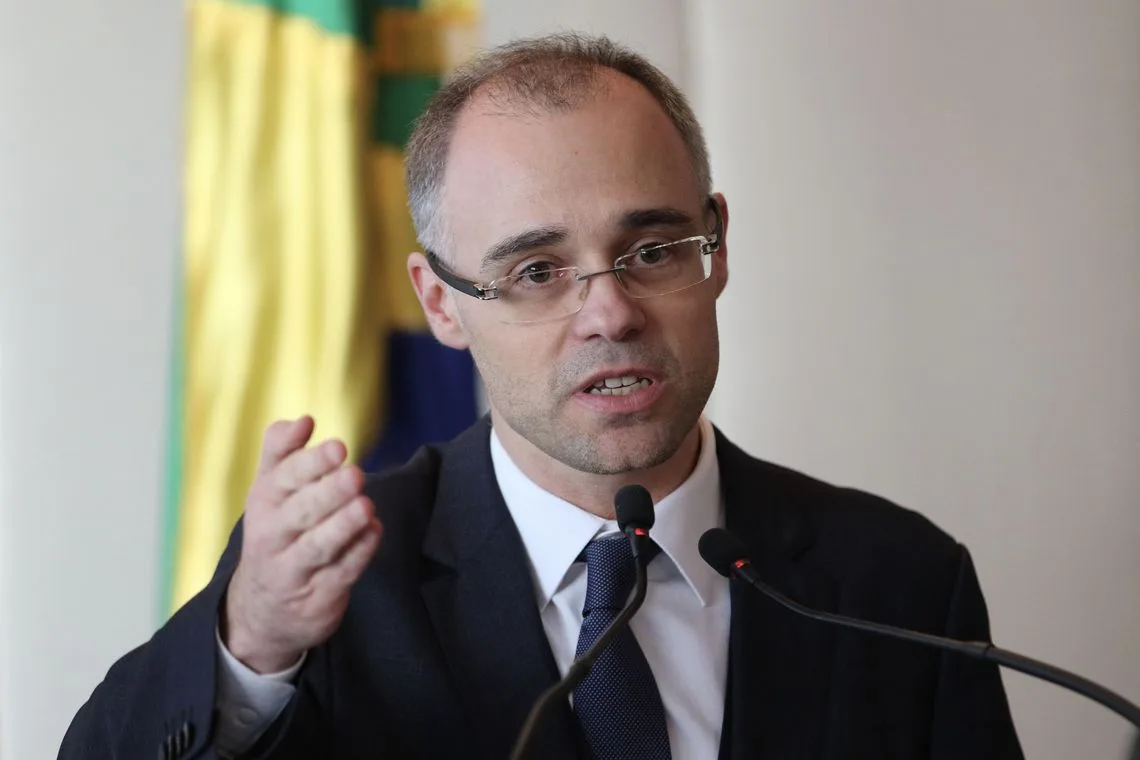 O advogado-geral da União, André Mendonça participa do lançamento do Portal do Observatório Nacional.