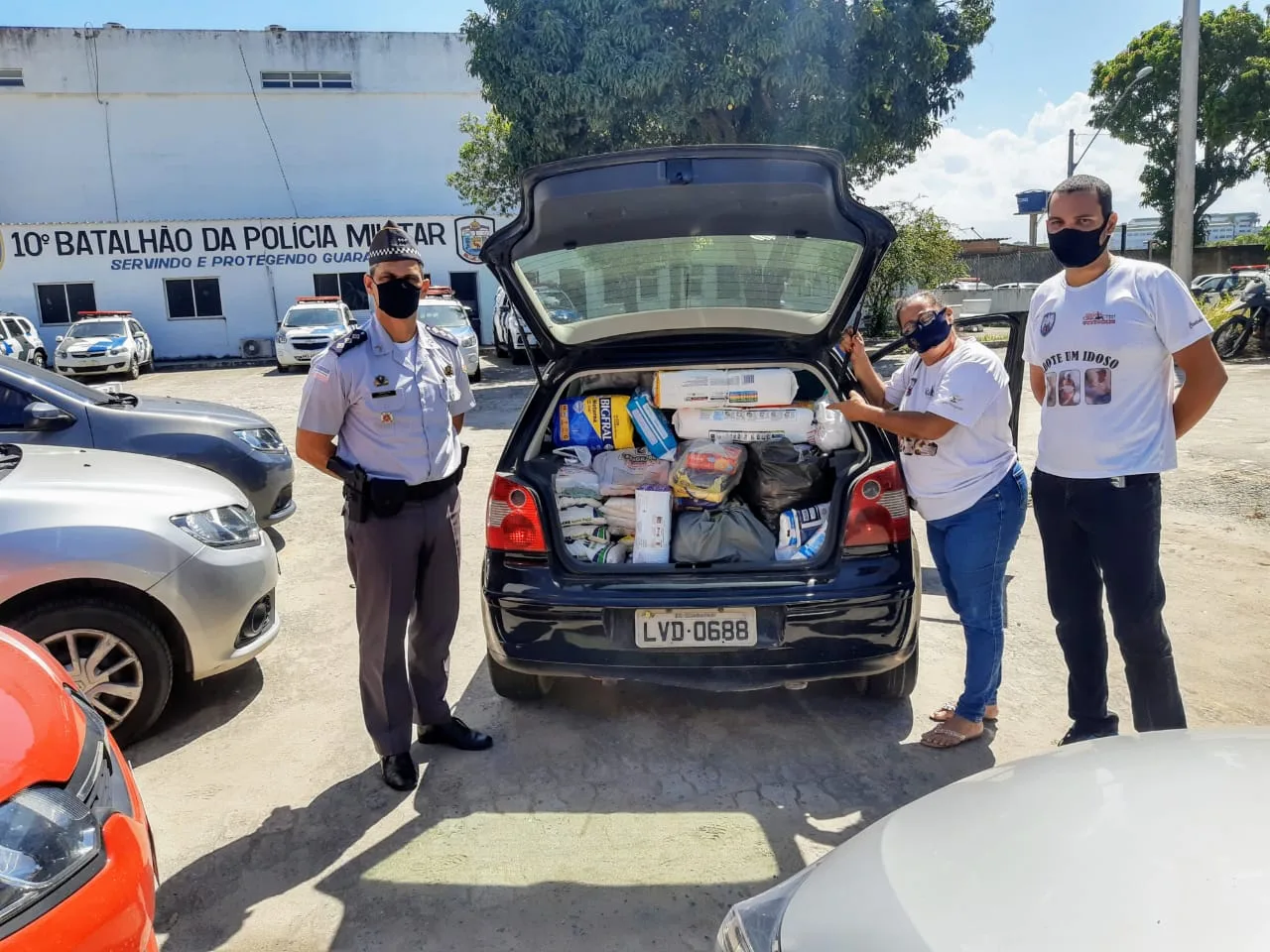 10º BPM entrega doações arrecadadas em Campanha de Natal