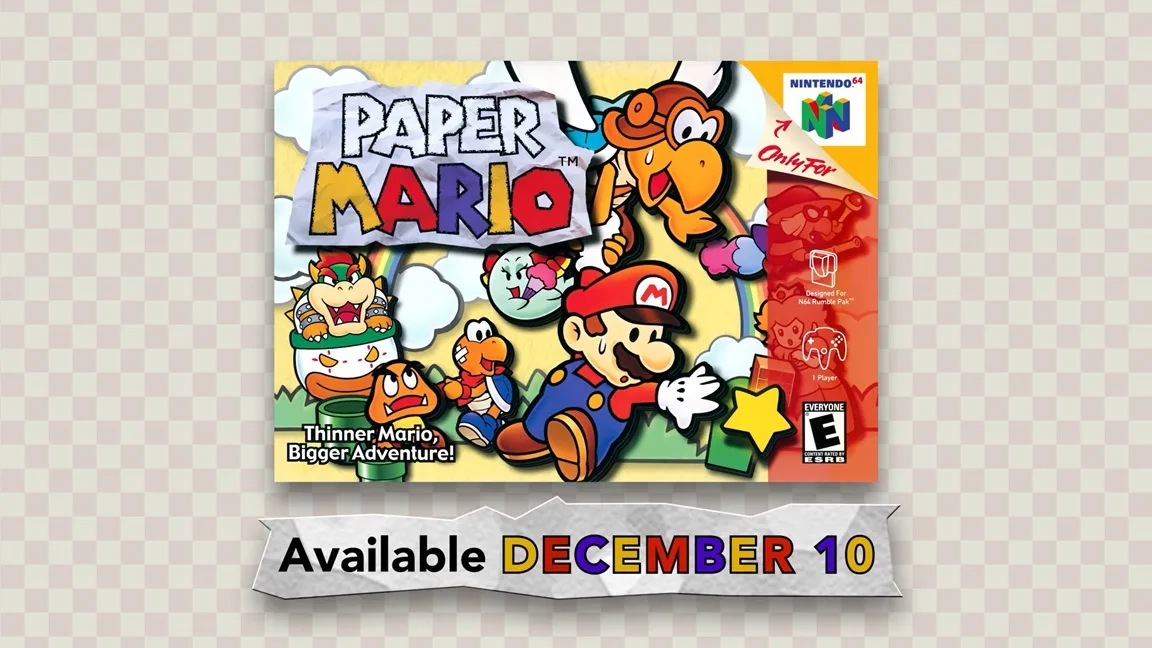 Paper Mario é o próximo título de N64 para o Nintendo Switch Online