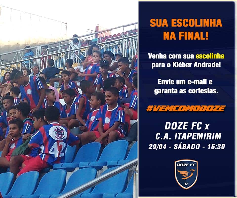 O Doze Futebol Clube quer levar sua escolinha para a final do Capixabão