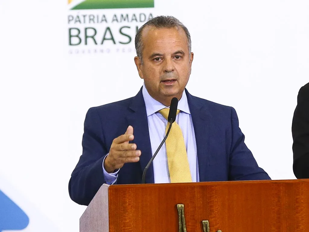 O ministro do Desenvolvimento Regional, Rogério Marinho, durante anúncio de avanços no programa federal de habitação, o Casa Verde e Amarela.