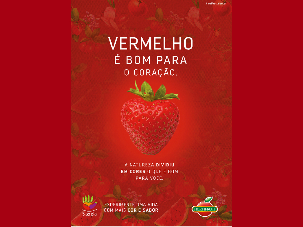 Nova campanha da Hortifruti faz analogia de frutas e verduras a órgãos do corpo humano