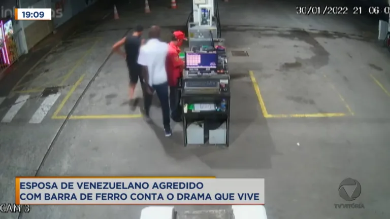 Esposa de venezuelano agredido com barra de ferro contra o drama que vive
