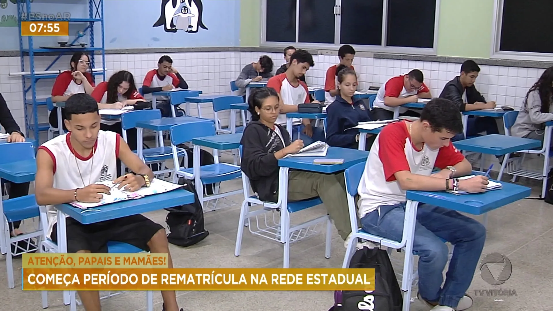 Começa período de rematrícula na rede estadual