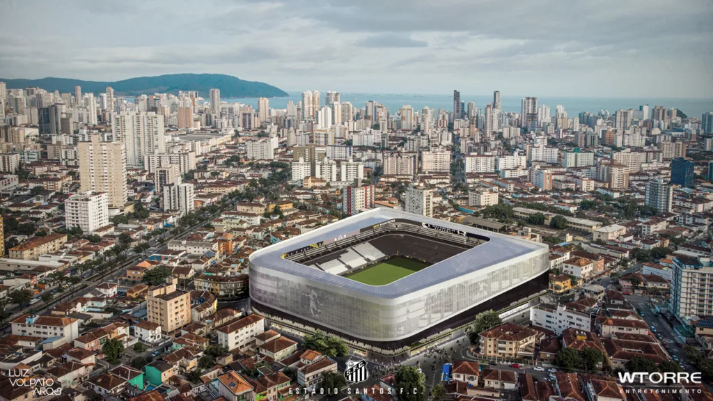 Santos assina contrato com a WTorre para construção de novo estádio